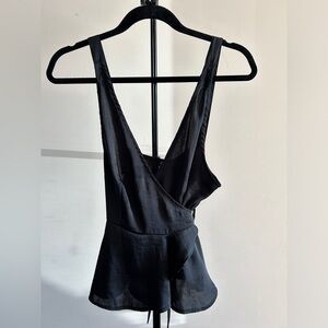 Intimately by Free People ✨ Black Silky Top | Size Medium